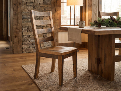 The Crestone Chair — solid reclaimed oak wood dining chair, handcrafted in the USA with Danner Furniture