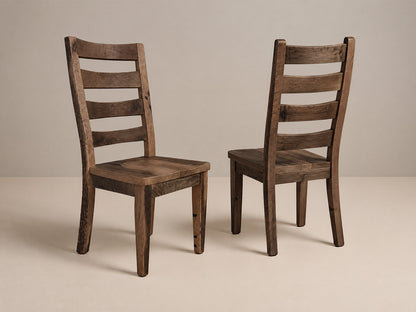 The Crestone Chair — solid reclaimed oak wood dining chair, handcrafted in the USA with Danner Furniture