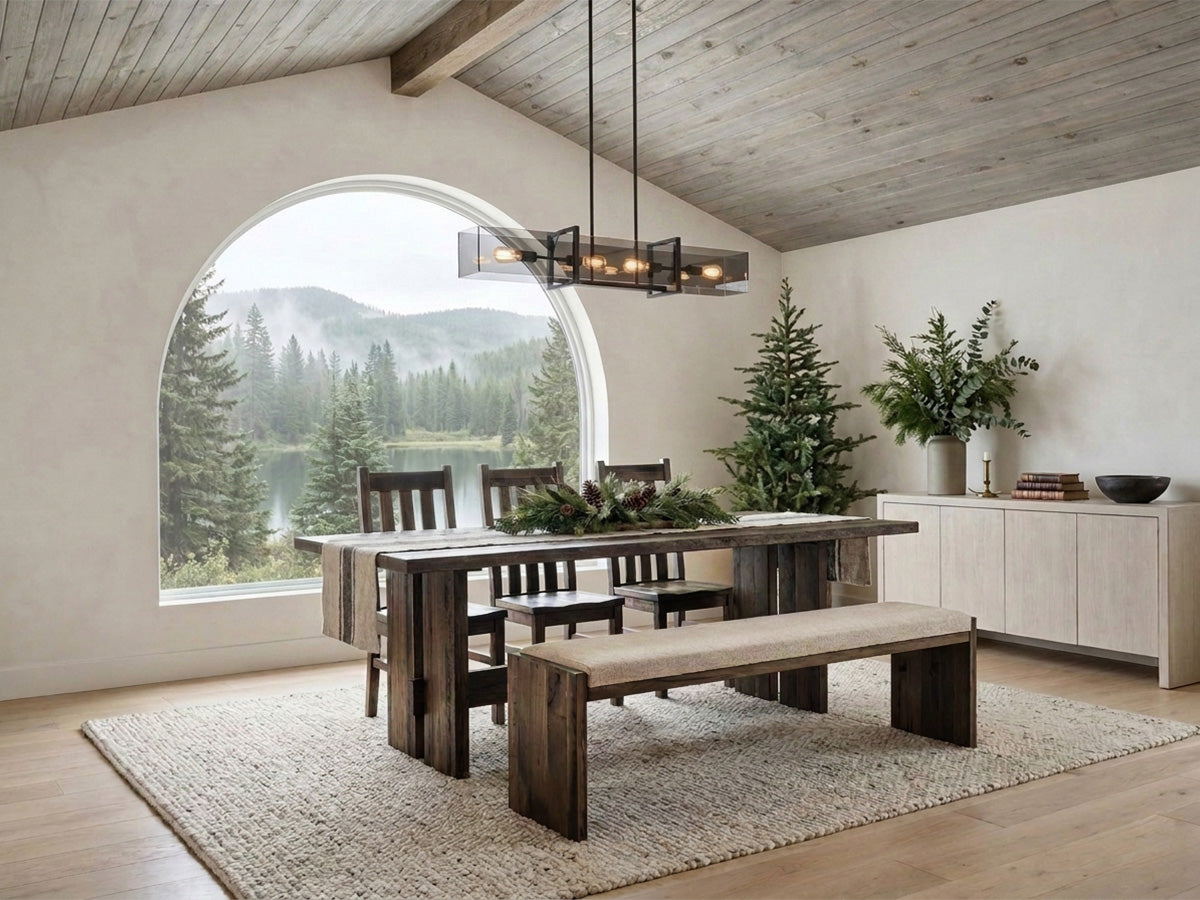 The Crestone Table — solid wood dining table, handcrafted in the USA with Danner Furniture 