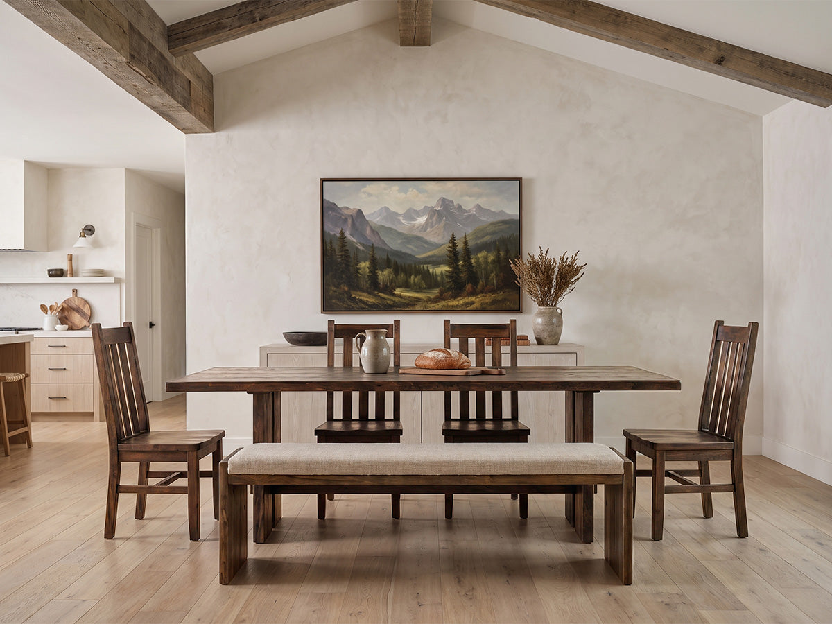 The Crestone Table — solid wood dining table, handcrafted in the USA with Danner Furniture 