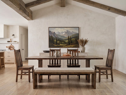 The Crestone Table — solid wood dining table, handcrafted in the USA with Danner Furniture 
