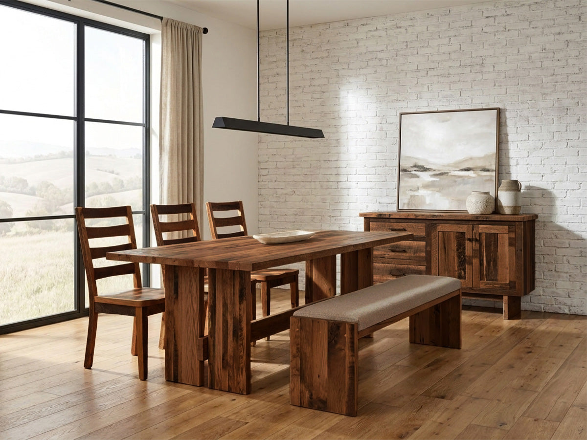 The Crestone Table — solid wood dining table, handcrafted in the USA with Danner Furniture 