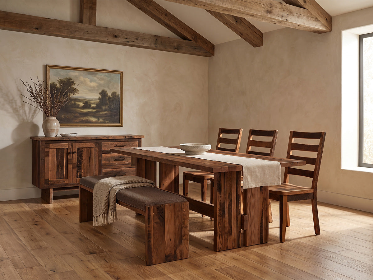 The Crestone Table — solid wood dining table, handcrafted in the USA with Danner Furniture 