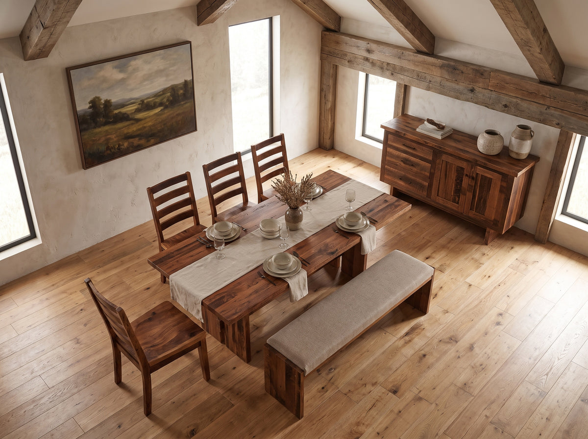 The Crestone Table — solid wood dining table, handcrafted in the USA with Danner Furniture 
