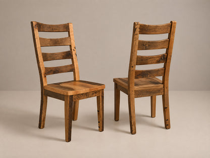 The Crestone Chair — solid reclaimed oak wood dining chair, handcrafted in the USA with Danner Furniture