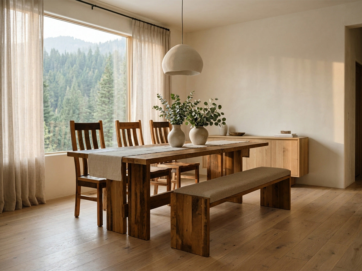 The Crestone Table — solid wood dining table, handcrafted in the USA with Danner Furniture 