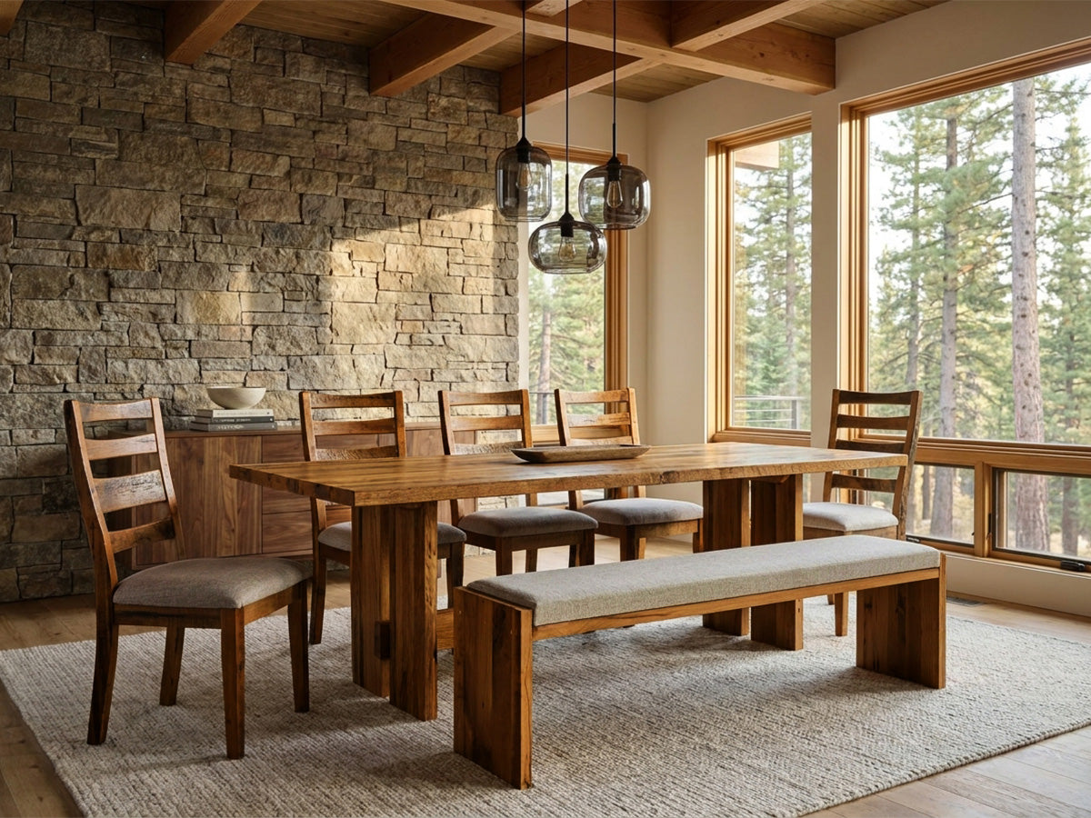 The Crestone Table — solid wood dining table, handcrafted in the USA with Danner Furniture 