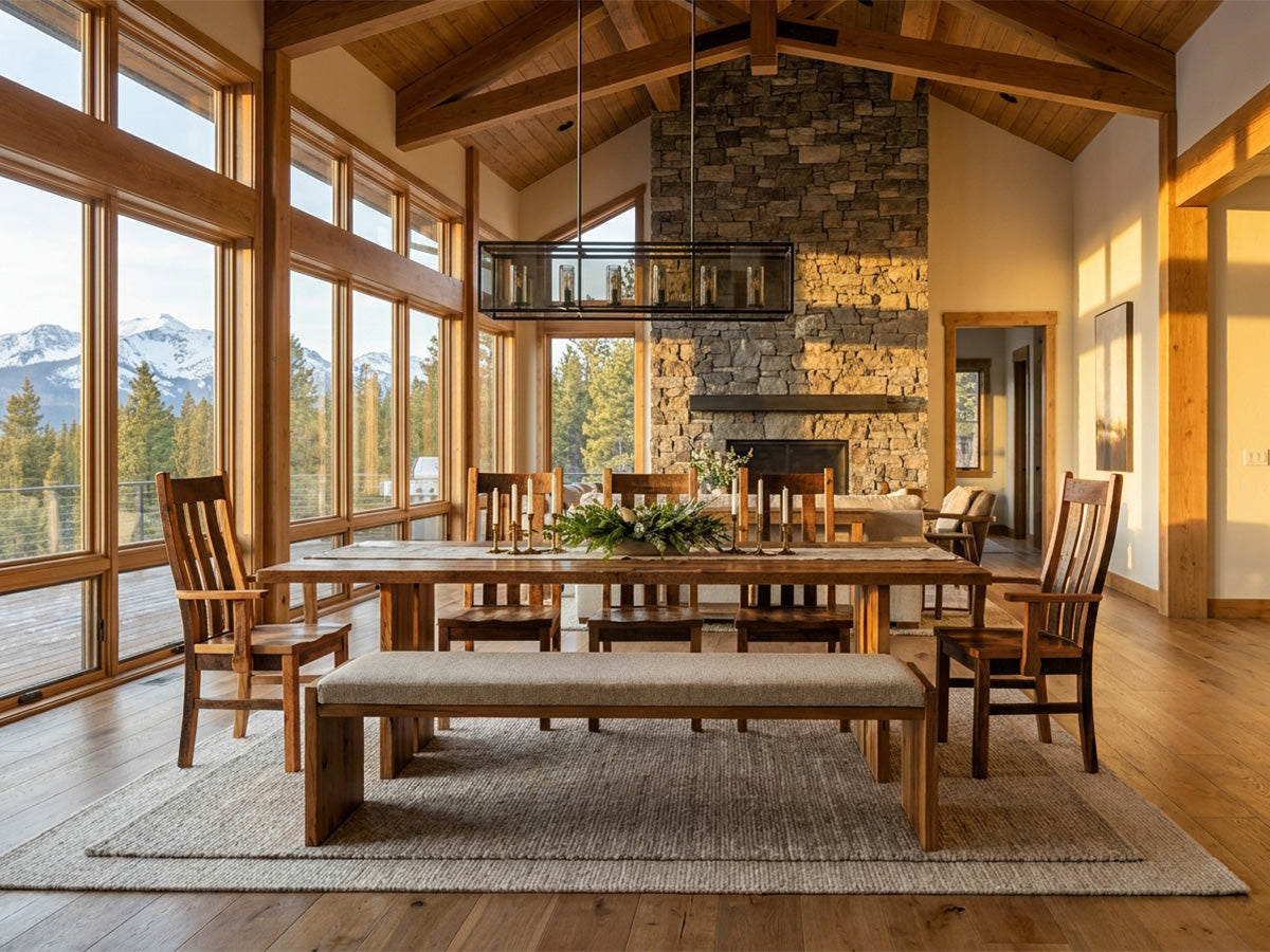 The Crestone Table — solid wood dining table, handcrafted in the USA with Danner Furniture 