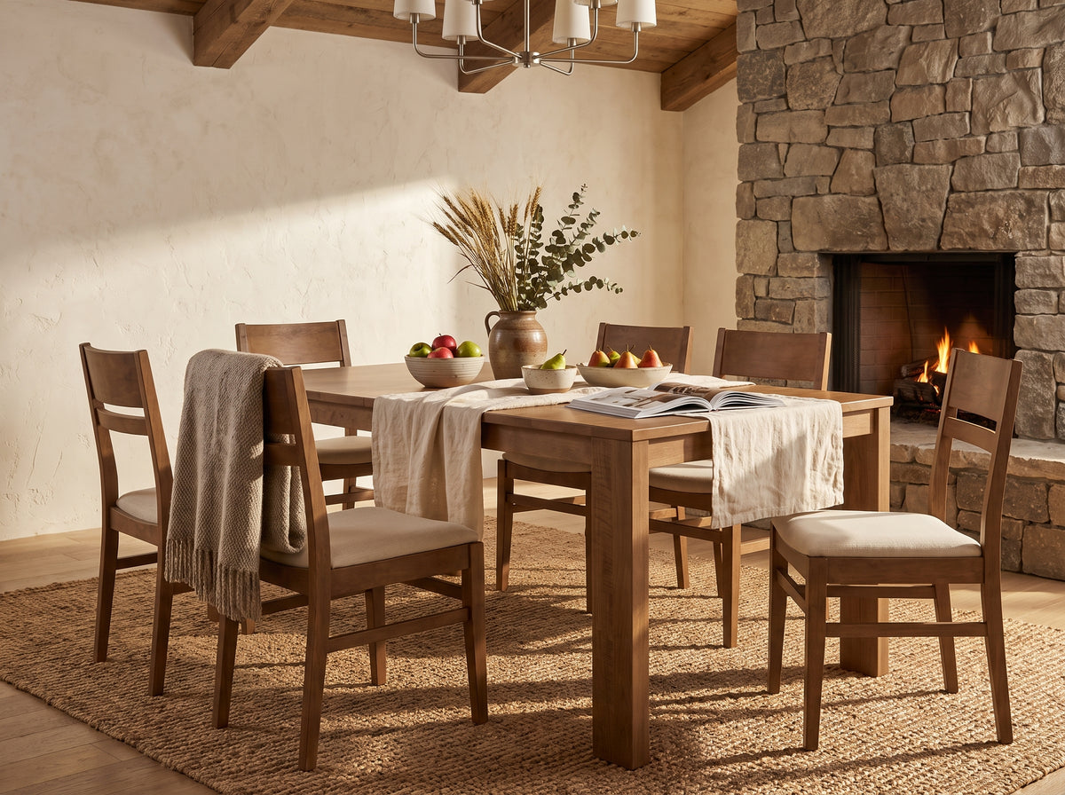 The Hearth Table — solid wood dining table, handcrafted in the USA with Danner Furniture 