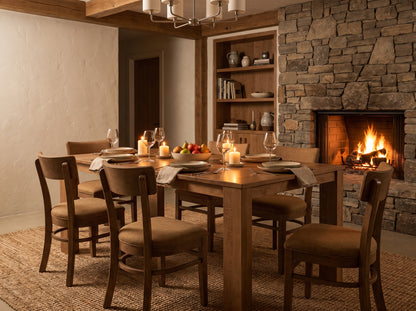 The Hearth Table — solid wood dining table, handcrafted in the USA with Danner Furniture 