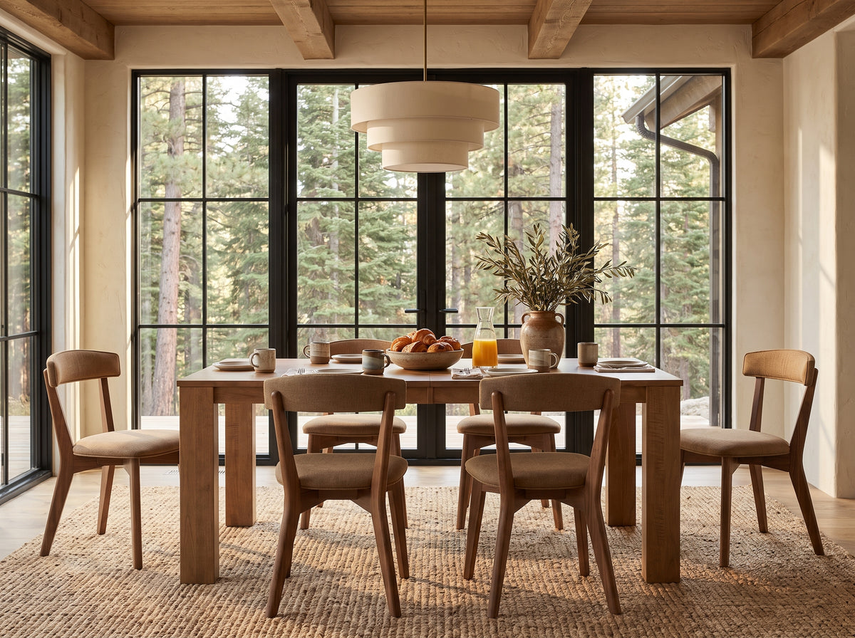 The Hearth Table — solid wood dining table, handcrafted in the USA with Danner Furniture 