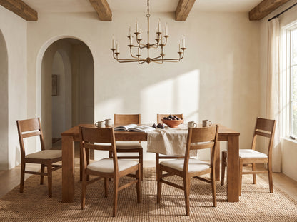 The Hearth Table — solid wood dining table, handcrafted in the USA with Danner Furniture 