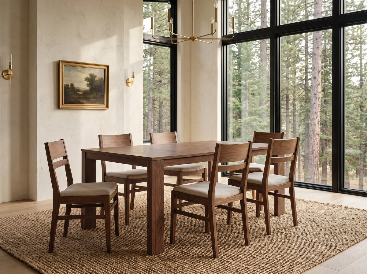The Hearth Table — solid wood dining table, handcrafted in the USA with Danner Furniture 