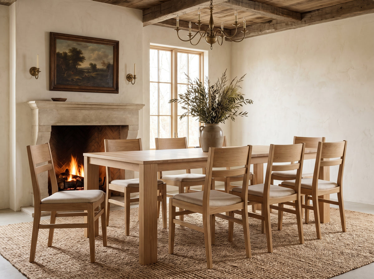 The Hearth Table — solid wood dining table, handcrafted in the USA with Danner Furniture 