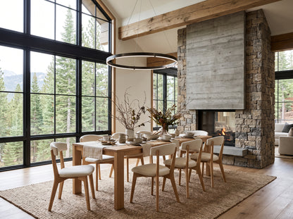 The Hearth Table — solid wood dining table, handcrafted in the USA with Danner Furniture 