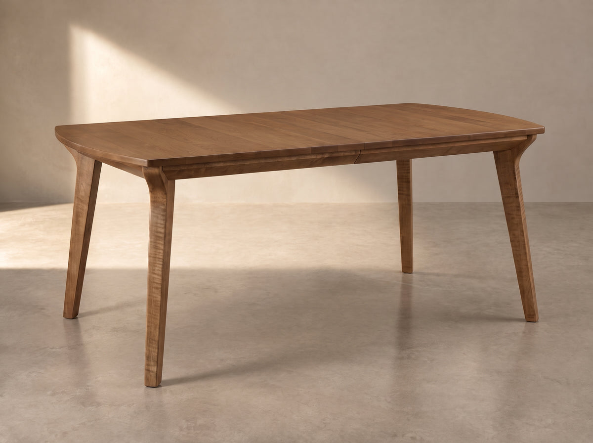 The Larkspur Table — solid wood dining table, handcrafted in the USA with Danner Furniture 