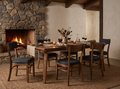 The Larkspur Table — solid wood dining table, handcrafted in the USA with Danner Furniture 