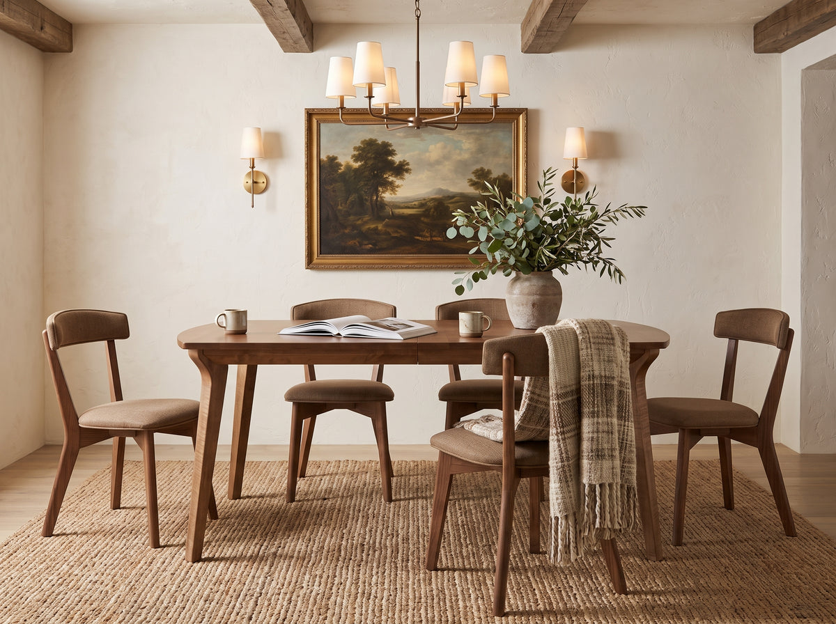 The Larkspur Table — solid wood dining table, handcrafted in the USA with Danner Furniture 