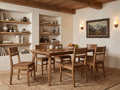 The Larkspur Table — solid wood dining table, handcrafted in the USA with Danner Furniture 