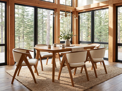 The Larkspur Table — solid wood dining table, handcrafted in the USA with Danner Furniture 