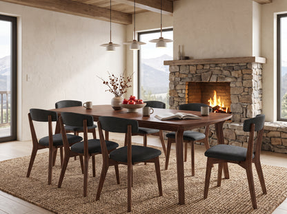 The Larkspur Table — solid wood dining table, handcrafted in the USA with Danner Furniture 