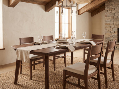 The Larkspur Table — solid wood dining table, handcrafted in the USA with Danner Furniture 