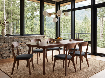 The Larkspur Table — solid wood dining table, handcrafted in the USA with Danner Furniture 