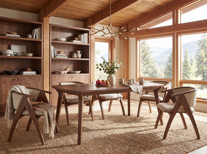 The Larkspur Table — solid wood dining table, handcrafted in the USA with Danner Furniture 