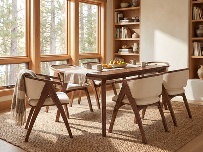 The Larkspur Table — solid wood dining table, handcrafted in the USA with Danner Furniture 