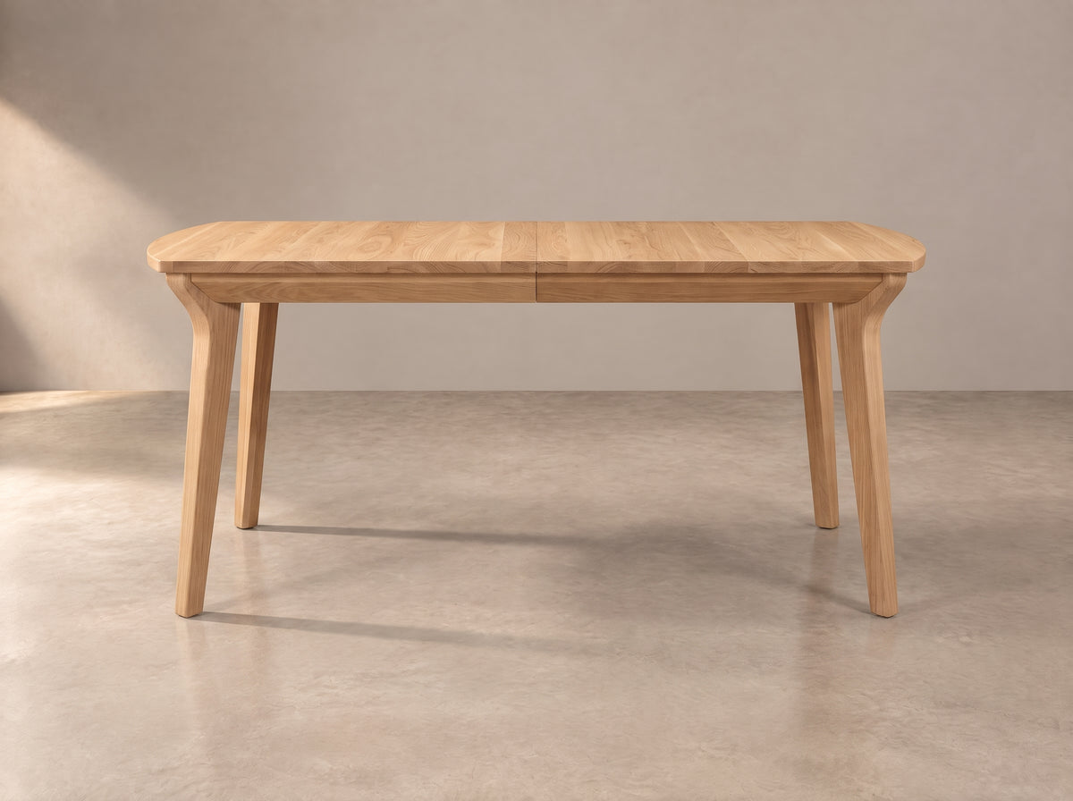 The Larkspur Table — solid wood dining table, handcrafted in the USA with Danner Furniture 