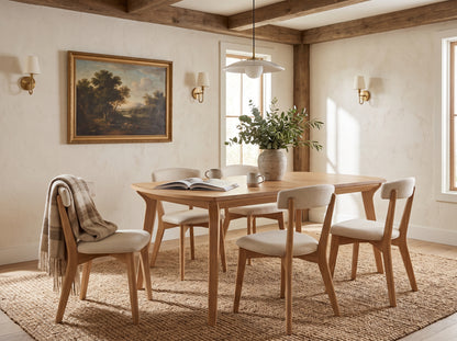 The Larkspur Table — solid wood dining table, handcrafted in the USA with Danner Furniture 