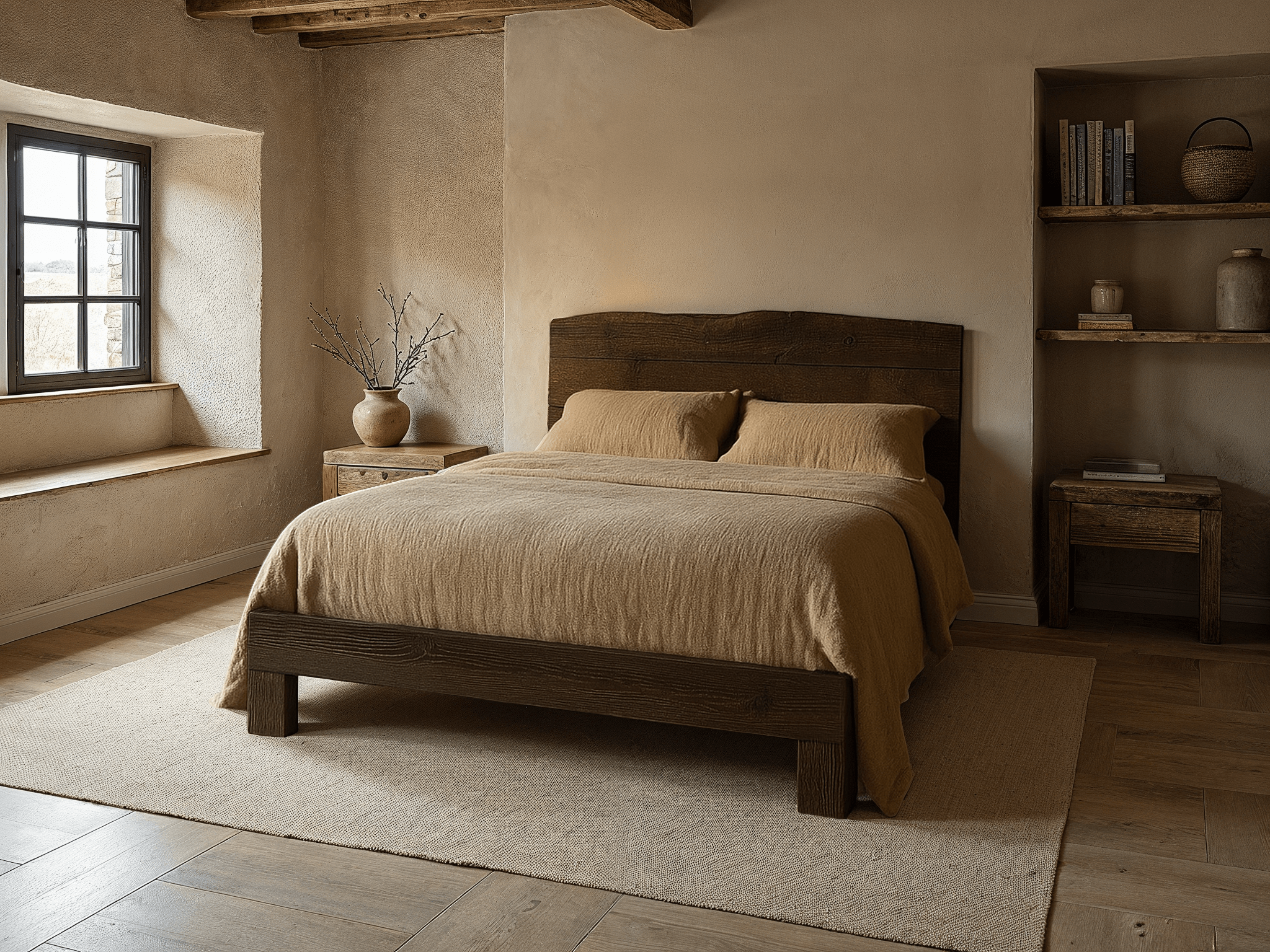 The Extended Rampart Live Edge Bed - Danner Furniture 