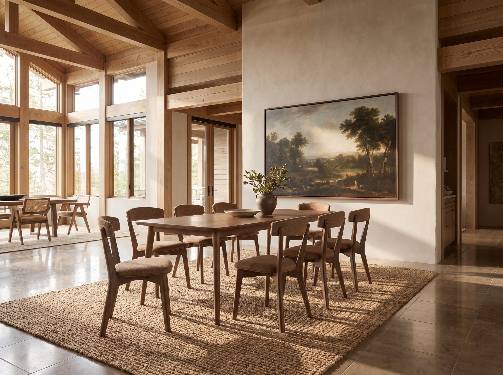 The Meridian Table — solid wood dining table, handcrafted in the USA by Danner Furniture 