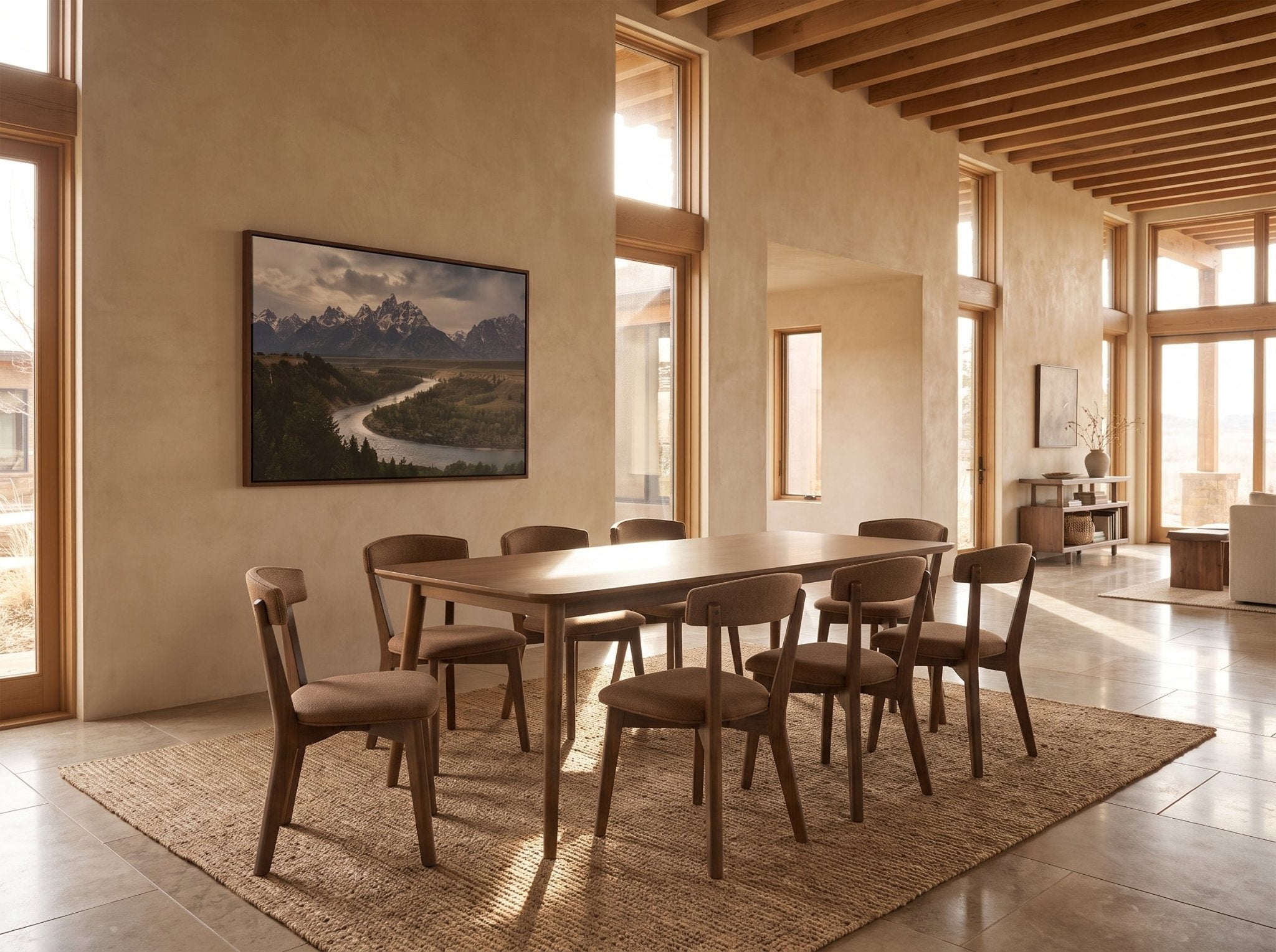 The Meridian Table — solid wood dining table, handcrafted in the USA by Danner Furniture 