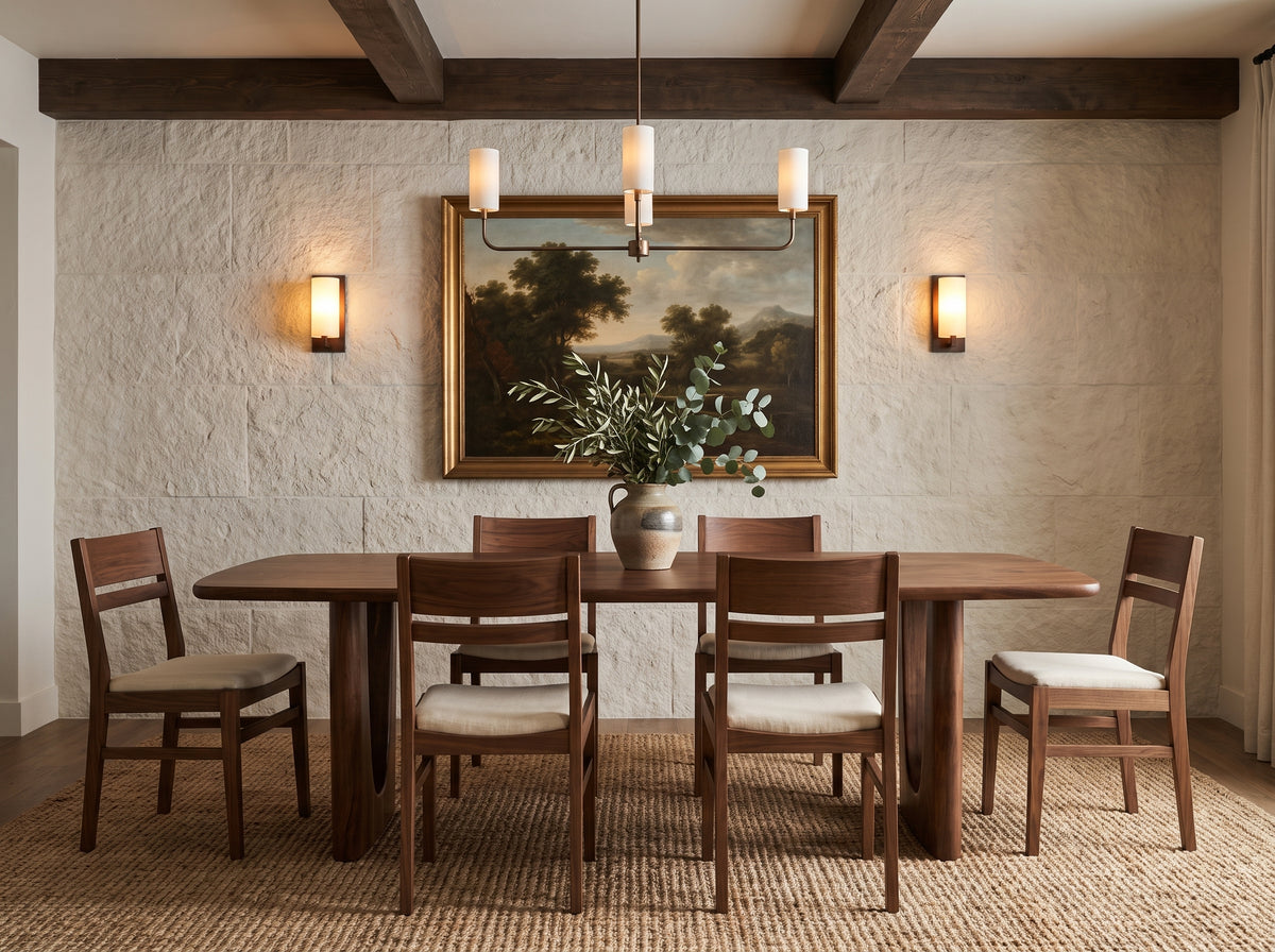 The Mauve Table — solid wood dining table, handcrafted in the USA by Danner Furniture 