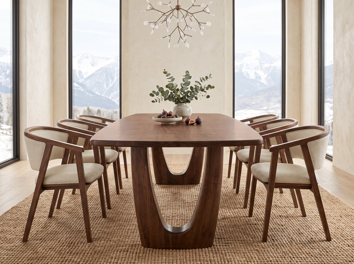 The Mauve Table — solid wood dining table, handcrafted in the USA by Danner Furniture 