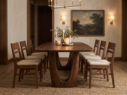 The Mauve Table — solid wood dining table, handcrafted in the USA by Danner Furniture 