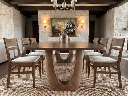 The Mauve Table — solid wood dining table, handcrafted in the USA by Danner Furniture 