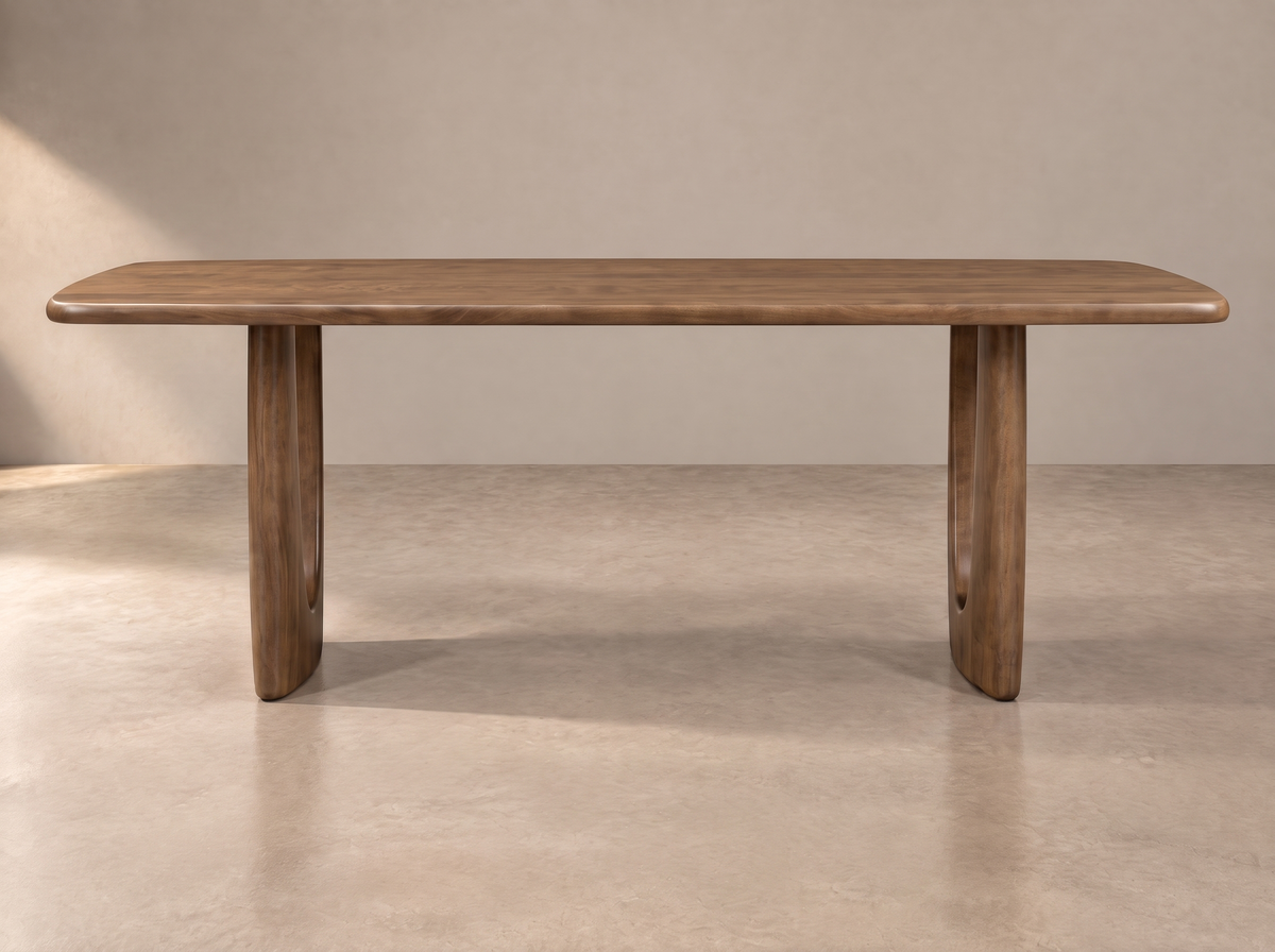 The Mauve Table — solid wood dining table, handcrafted in the USA by Danner Furniture 