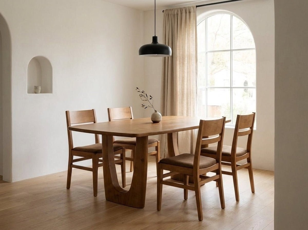 The Mauve Table — solid wood dining table, handcrafted in the USA by Danner Furniture