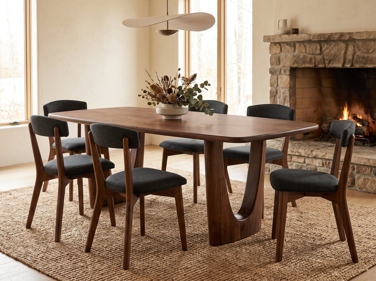 The Mauve Table — solid wood dining table, handcrafted in the USA by Danner Furniture 