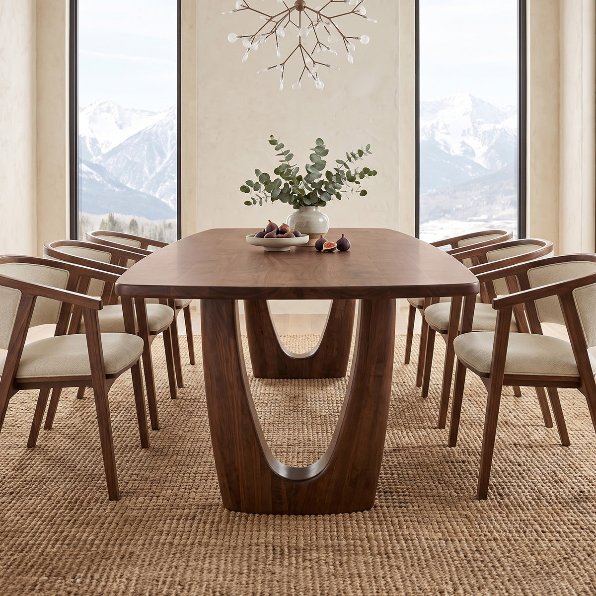 The Mauve Table — solid wood dining table, handcrafted in the USA by Danner Furniture