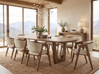 The Mauve Table — solid wood dining table, handcrafted in the USA by Danner Furniture 