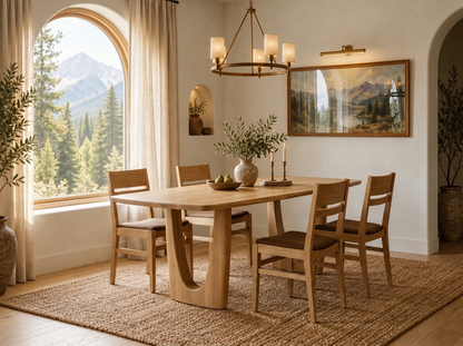 The Mauve Table — solid wood dining table, handcrafted in the USA by Danner Furniture 