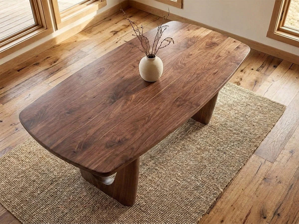 The Mauve Table — solid wood dining table, handcrafted in the USA by Danner Furniture