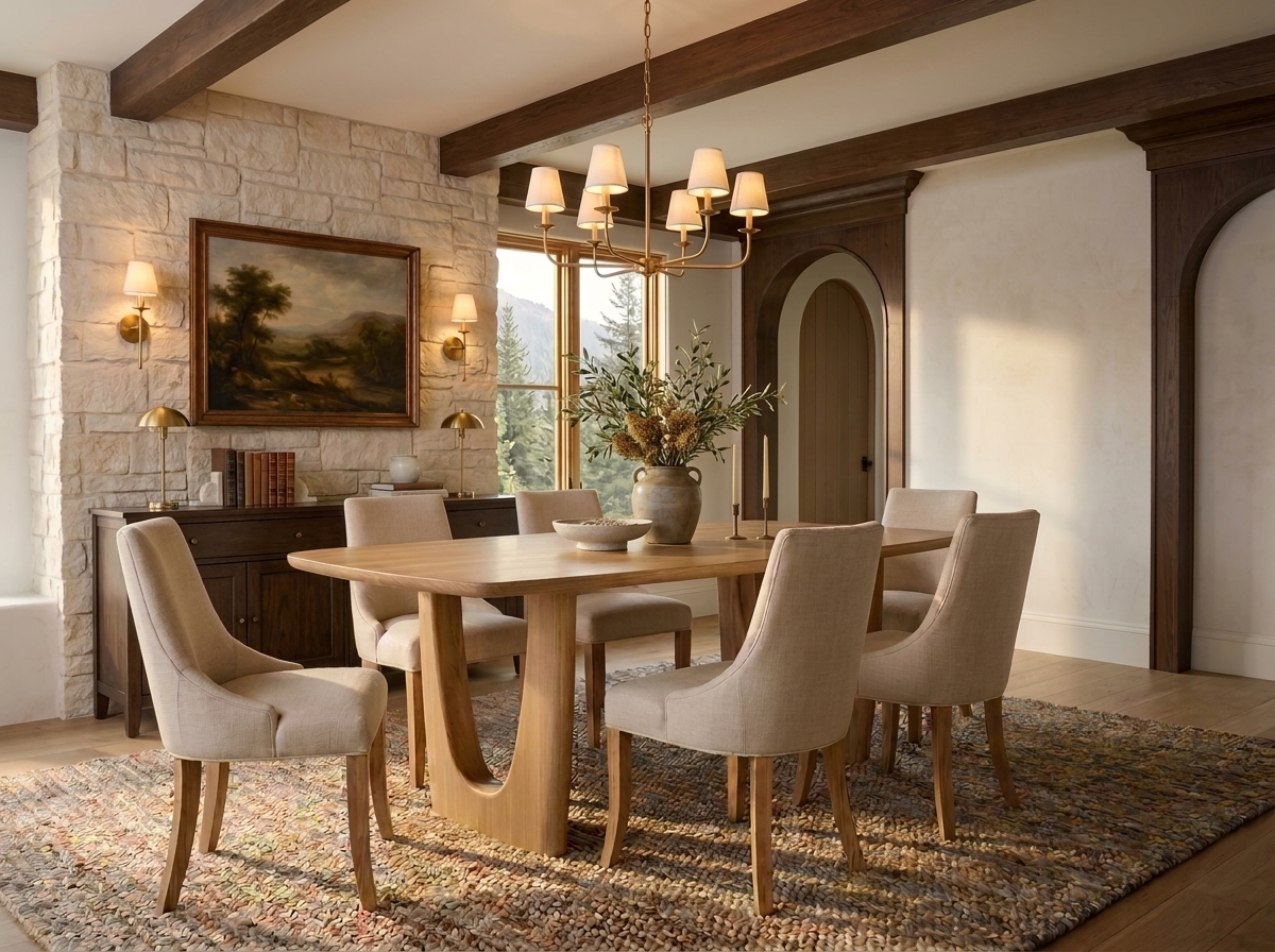 The Mauve Table — solid wood dining table, handcrafted in the USA by Danner Furniture 