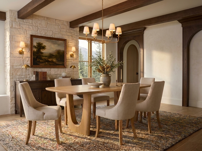 The Mauve Table — solid wood dining table, handcrafted in the USA by Danner Furniture 