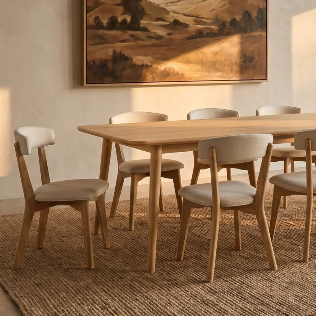 The Meridian Table — solid wood dining table, handcrafted in the USA by Danner Furniture