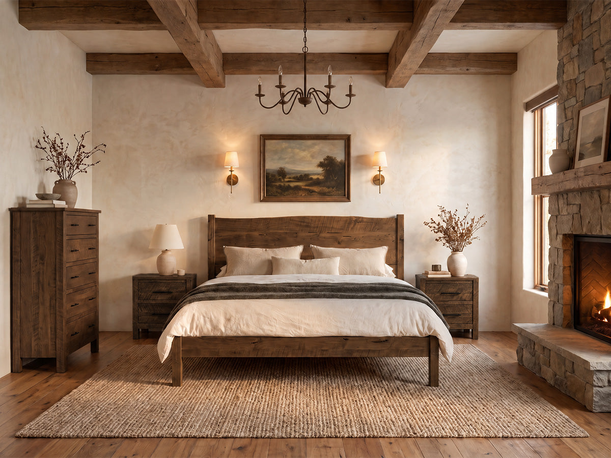The Post Bed — solid wood dining table, handcrafted in the USA with Danner Furniture. 
