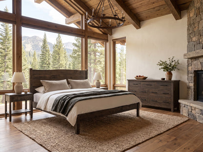 The Post Bed — solid wood dining table, handcrafted in the USA with Danner Furniture. 